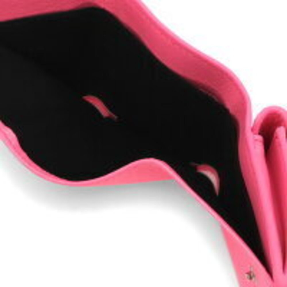 Balenciaga Tri Paper fold Pink Acid Wallet Fuchsia